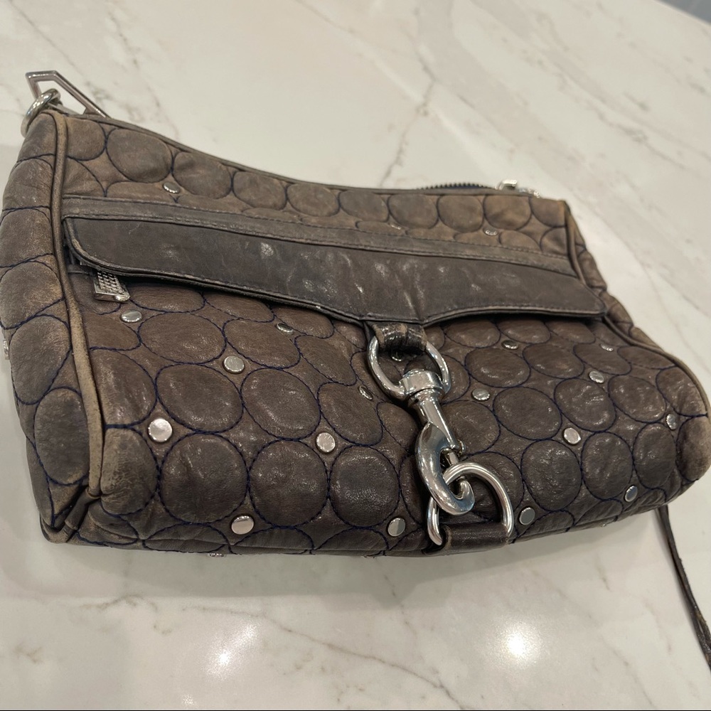 🎉HOST PICK🎉 Rebecca Minkoff navy & silver studded purse - Picture 3 of 13